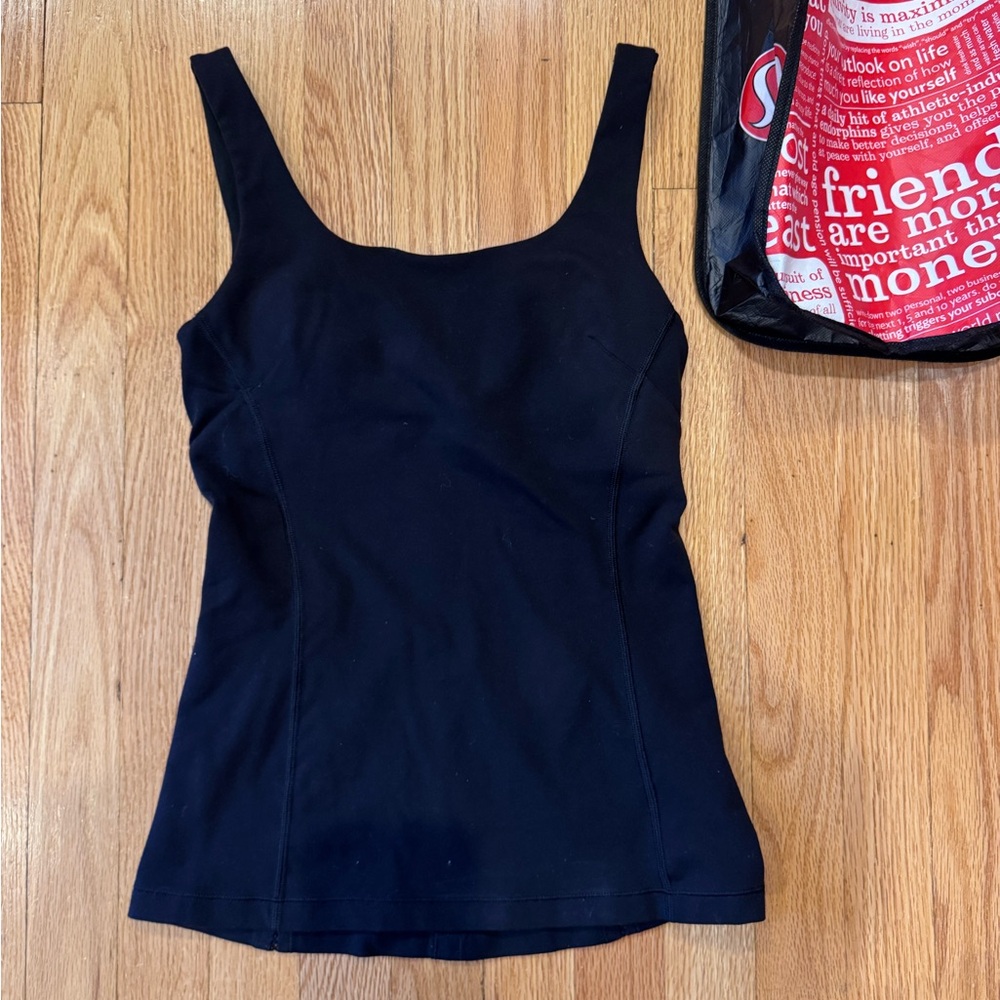 Lululemon Amala Tank Top - Black, Size 4 - Picture 1 of 10